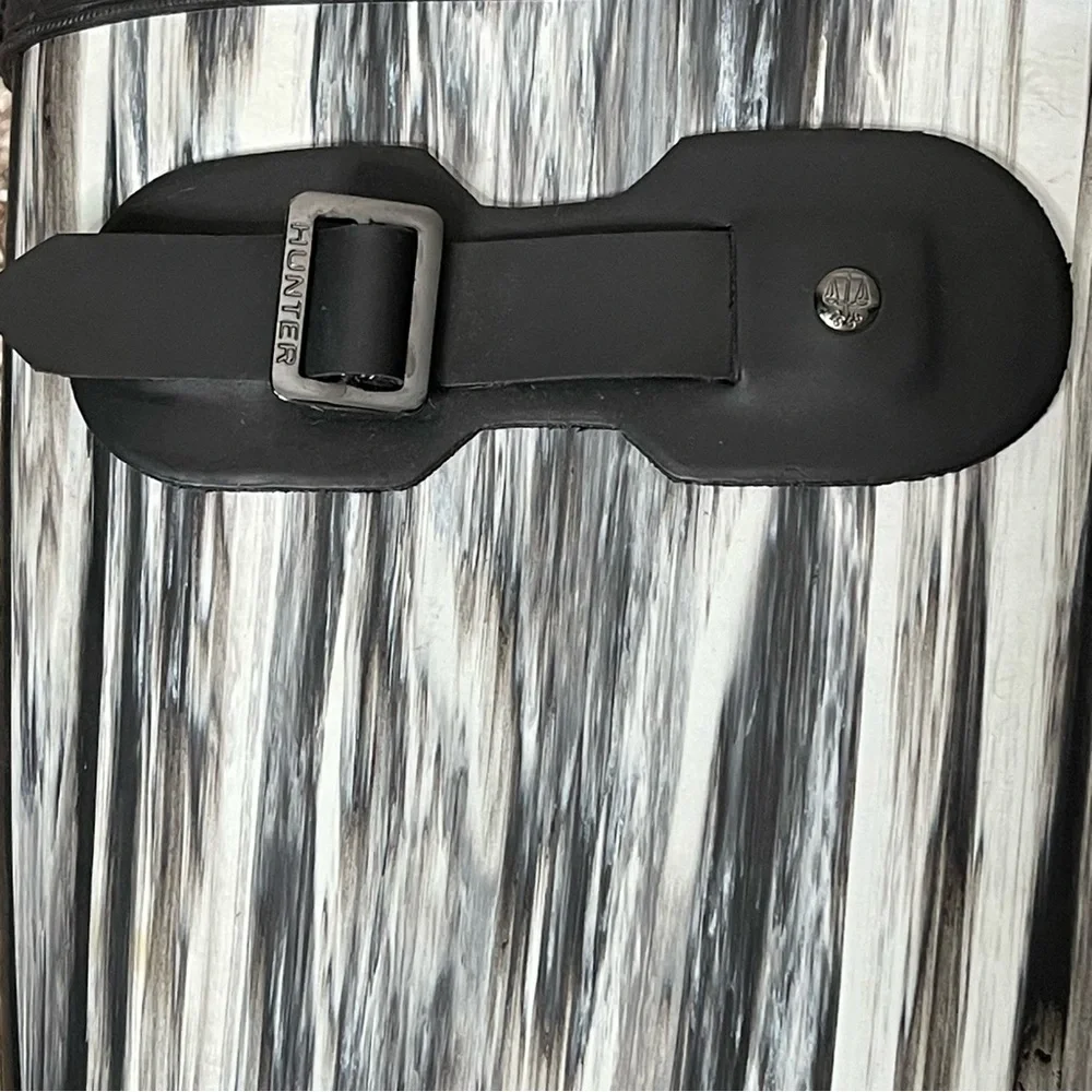 Hunter Limited Edition Original Nightfall Black/White Tall Rain Boots Size 9 - Picture 6 of 10